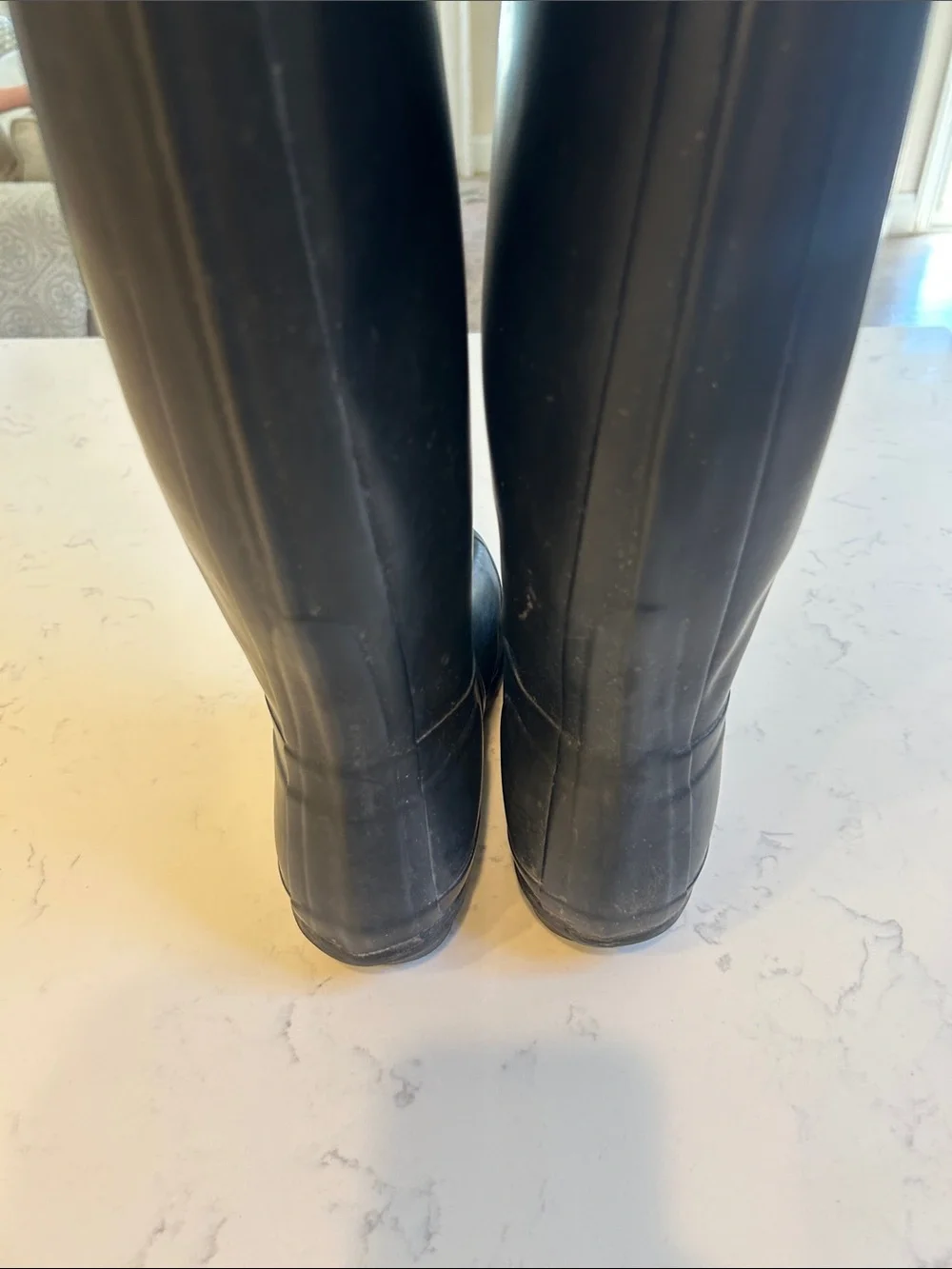 Hunter Original Tall Rain Boots Black Women’s US 7 Waterproof Size 38